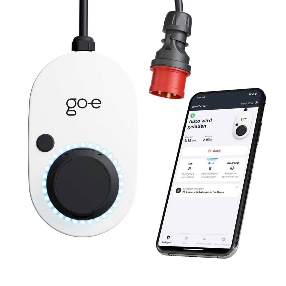 go-e Wallbox Charger Gemini flex 22 kW- 32 A- 3-phasig - CH-04-22-01
