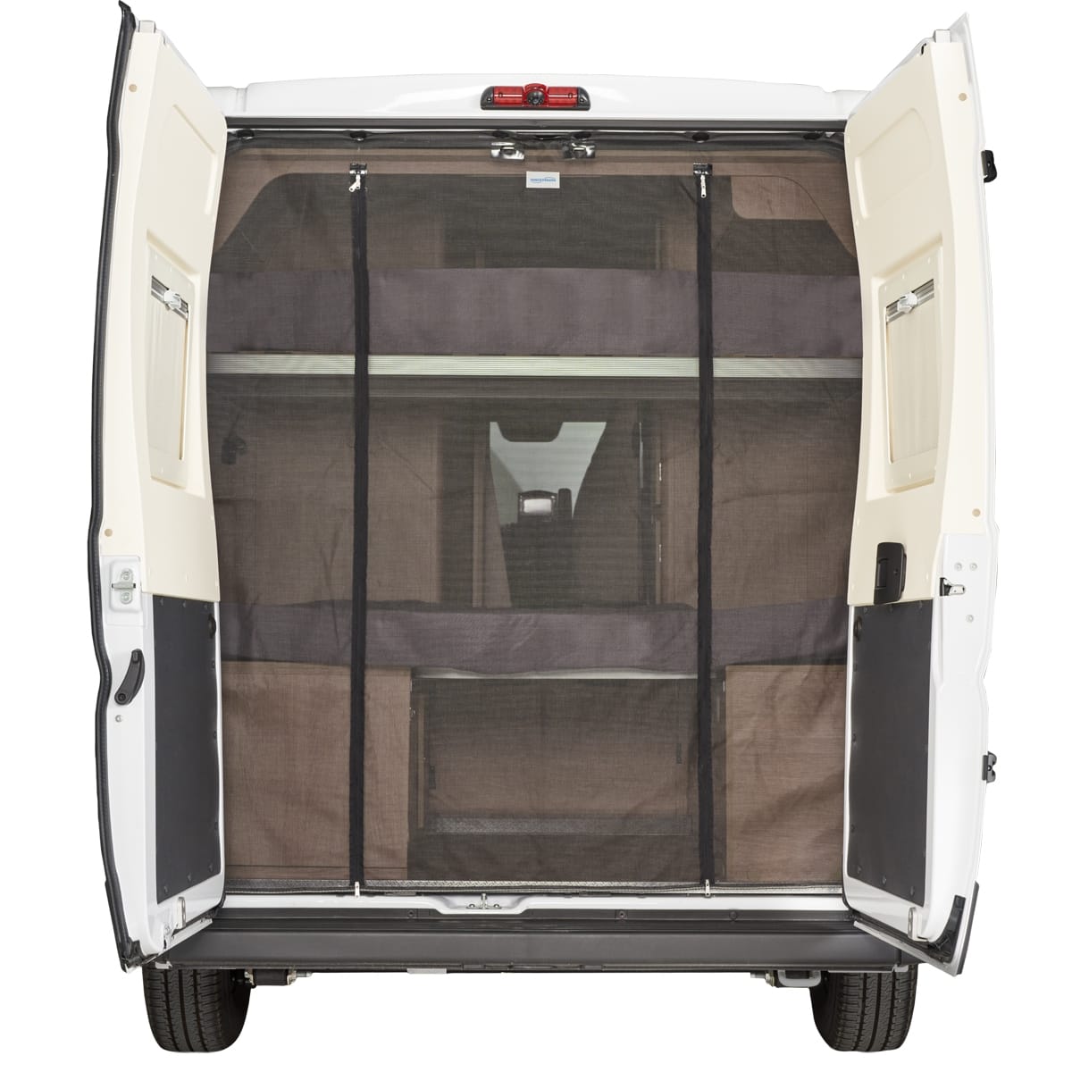 HINDERMANN Insektenschutzvorhang fuer Hecktuere Fiat Ducato H2 ab Bj- 2006 schwarz Hindermann Art-Nr. 8371-2130 M