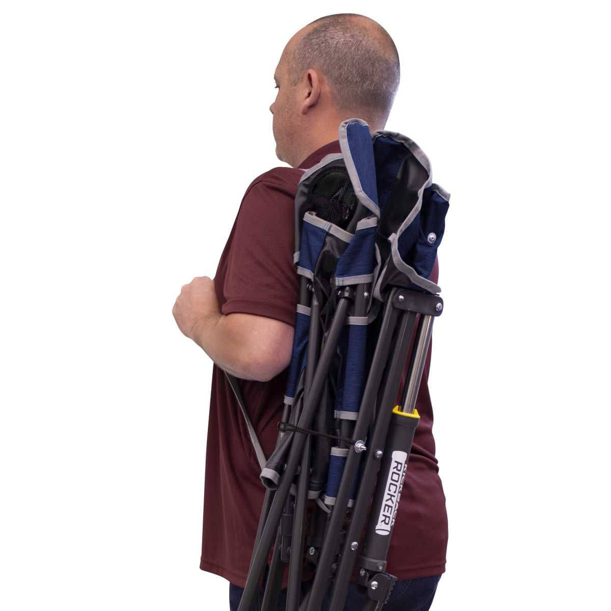 GCI faltbarer Schaukelstuhl Kickback Rocker Heathered Indigo - 410145