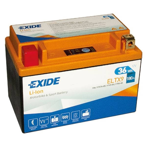 EXIDE Lithium-Batterie ELTX9 12V 3Ah EXIDE Lithium-Batterie ELTX9 12V 3Ah - ELT9B