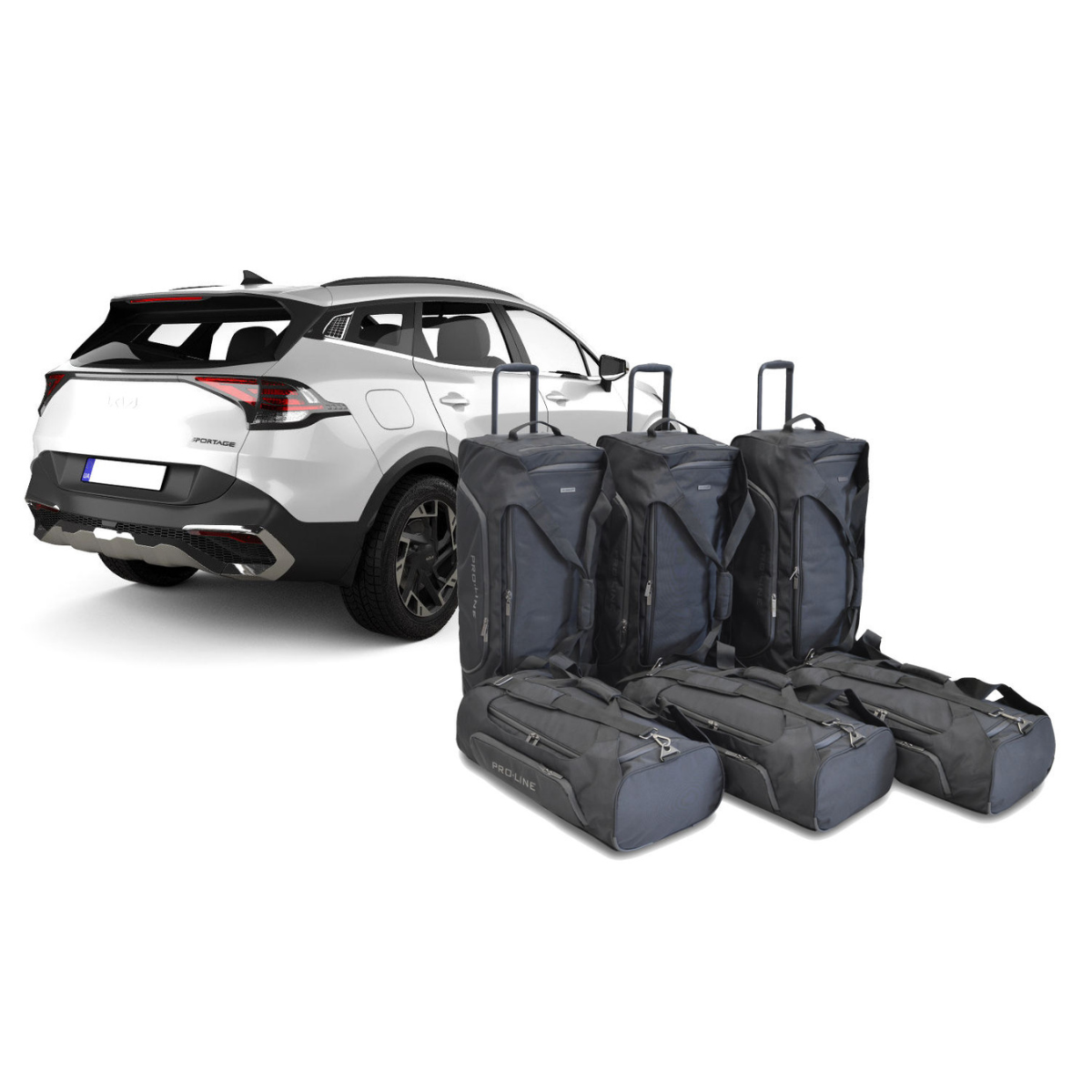 Car Bags Pro-Line K12801SP Kia Sportage Bj- 21- heute Reisetaschen Set- Auf Ihr Auto massgeschneidert- Das Original