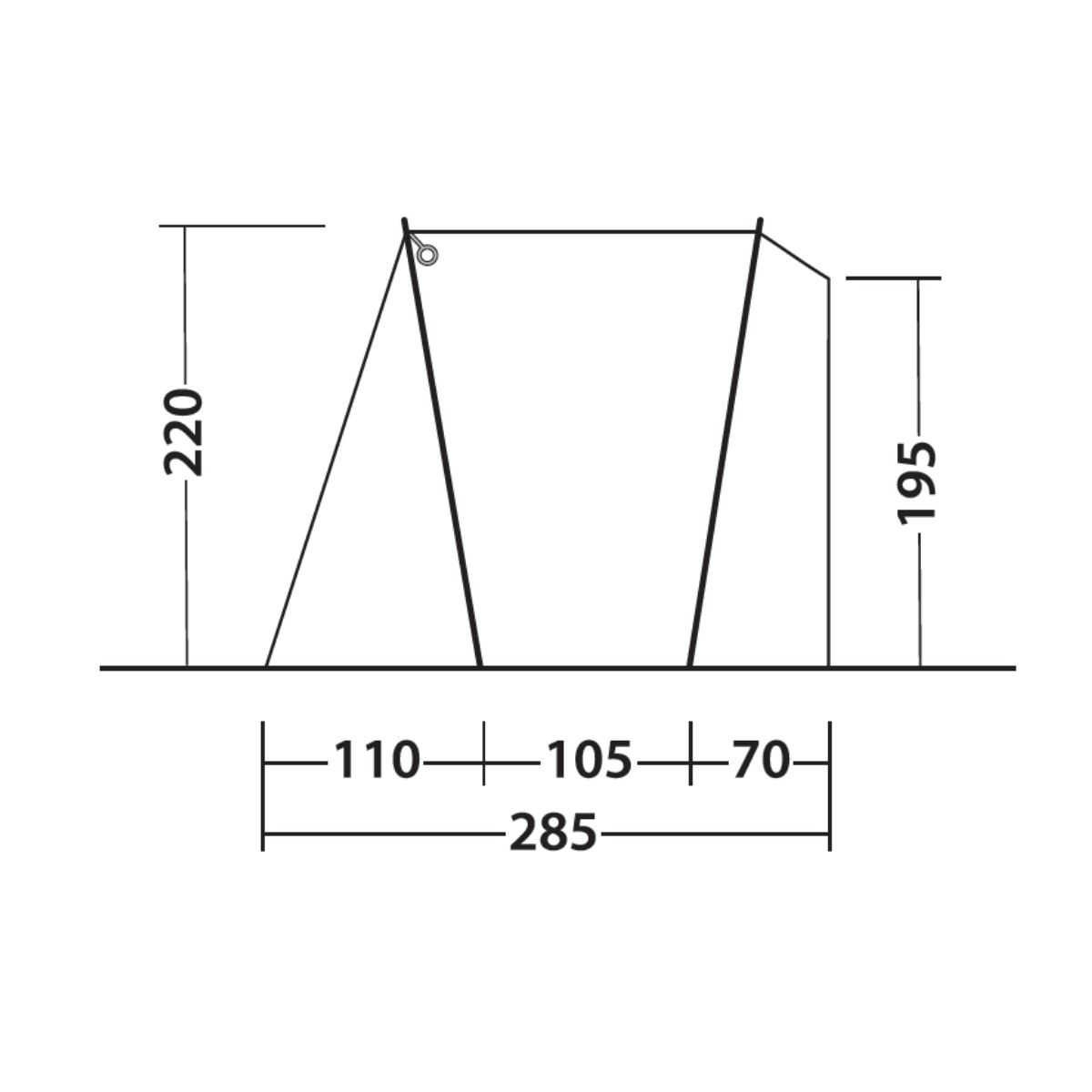 Outwell Busvorzelt Heckzelt Dunecrest L - 111498