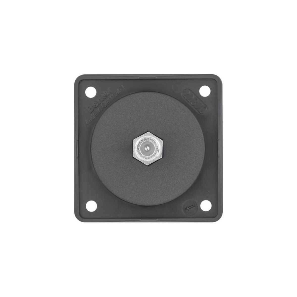 BERKER INTEGRO Flow Antennen-Verbinderdose SAT anthrazit matt - 9 4519 25 05