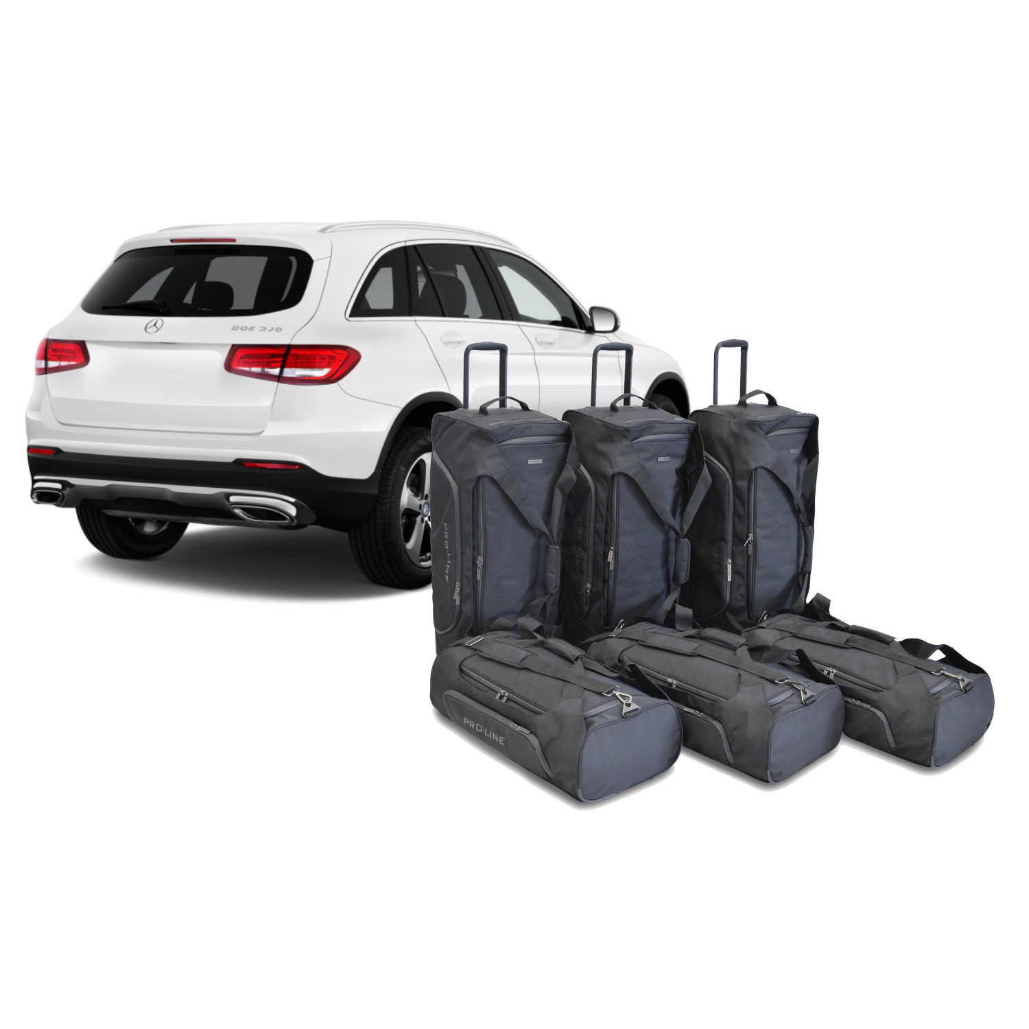 Car Bags Pro-Line M26701SP Mercedes GLC -X254- PlugIn Hybrid Bj- 22- Reisetaschen Set- Auf Ihr Auto massgeschneidert- Das Original