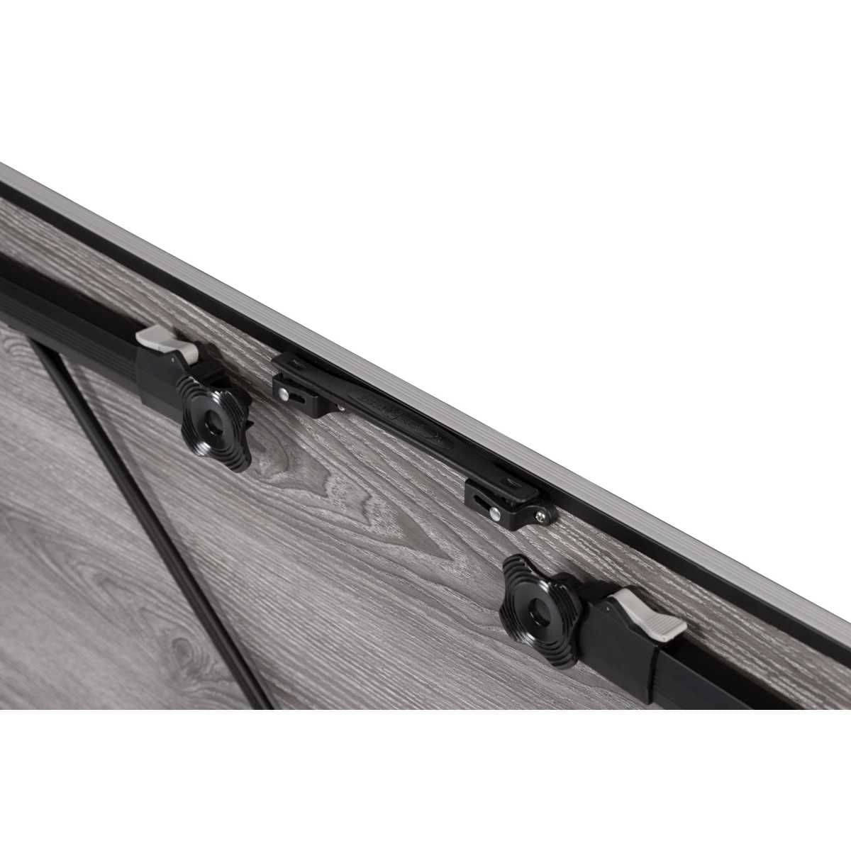 BRUNNER Campingstuhl ARAVEL 3D - M Schwarz 3er-Set - Tisch ELU NG 120 - 0404065N.C09M 0406043N