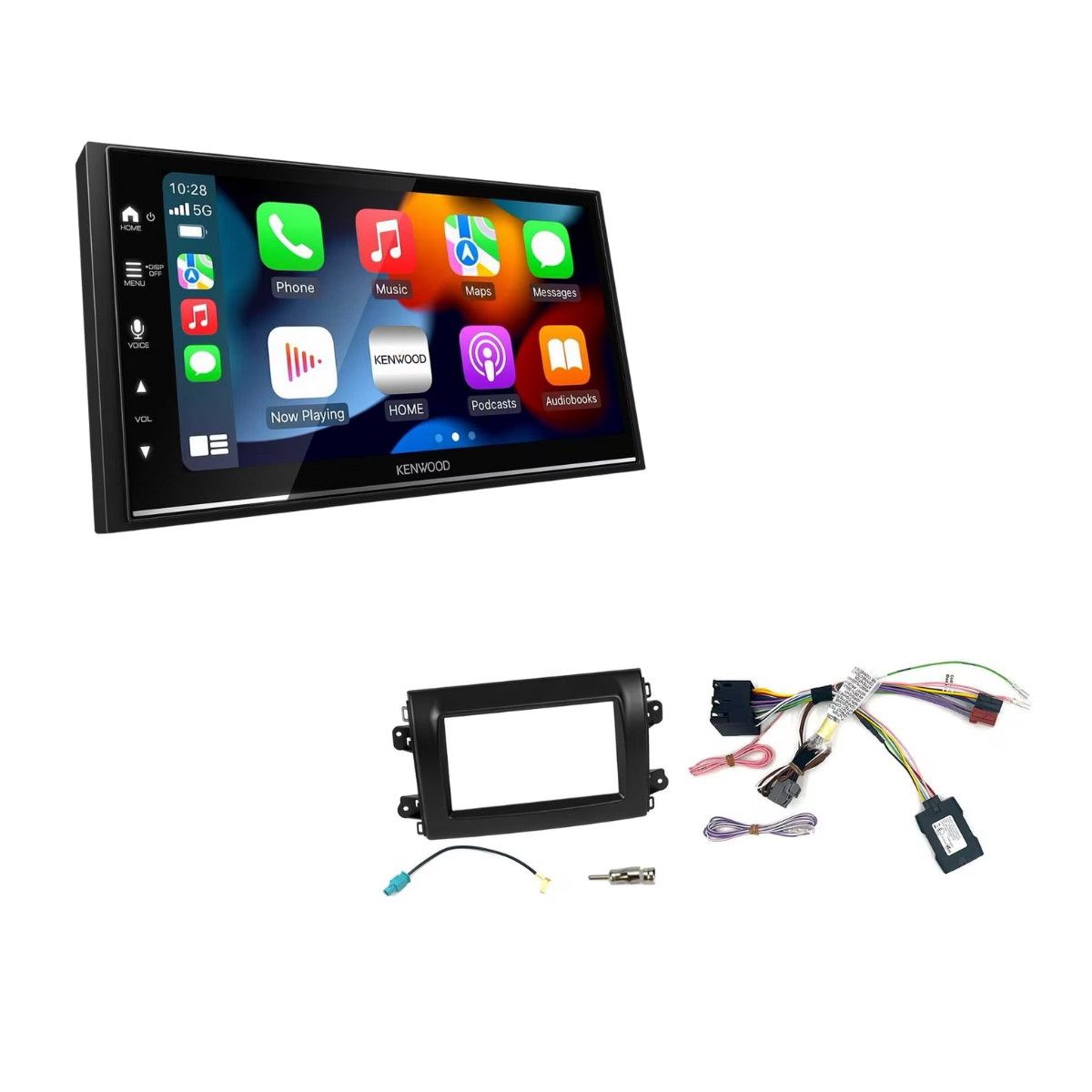 KENWOOD DMX6523DABS-CAMPER inkl- Installations-Kit mit LFB fuer Fiat Ducato Serie 8 ab Bj. 2022