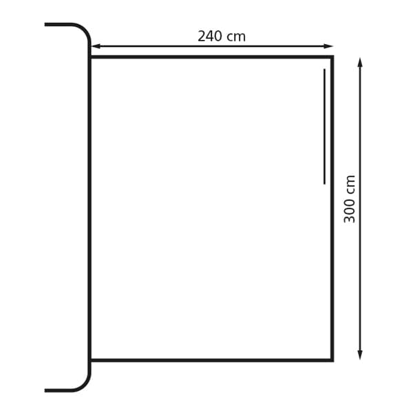 Busvorzelt EUROTRAIL Fjord Private Room 300 Komplettset