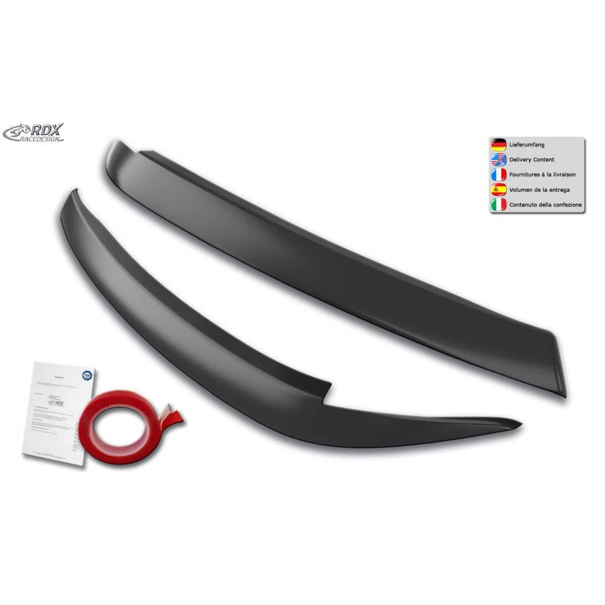 RDX Racedesign Scheinwerferblenden Boeser Blick fuer VW Caddy V SK-SKN ab Bj. 2020 - RDSB198