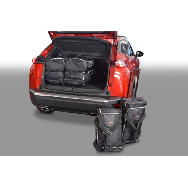 Car Bags P12001S Peugeot 2008 SUV Bj- 19- verstellbarer Ladeboden in oberer Position Reisetaschen Set- Auf Ihr Auto massgeschneidert- Das Original