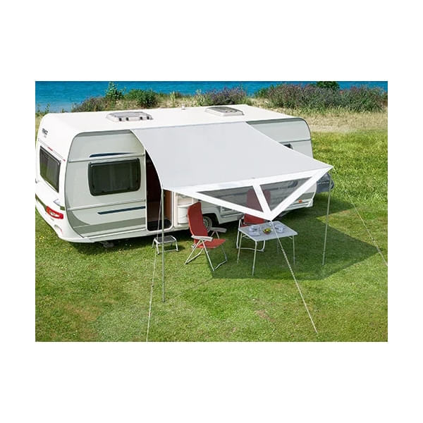 DWT Sonnnenvordach Delta II Gr. 1 250-340 x 170-250 cm mit 22 mm Aufstellstangen - 1870851