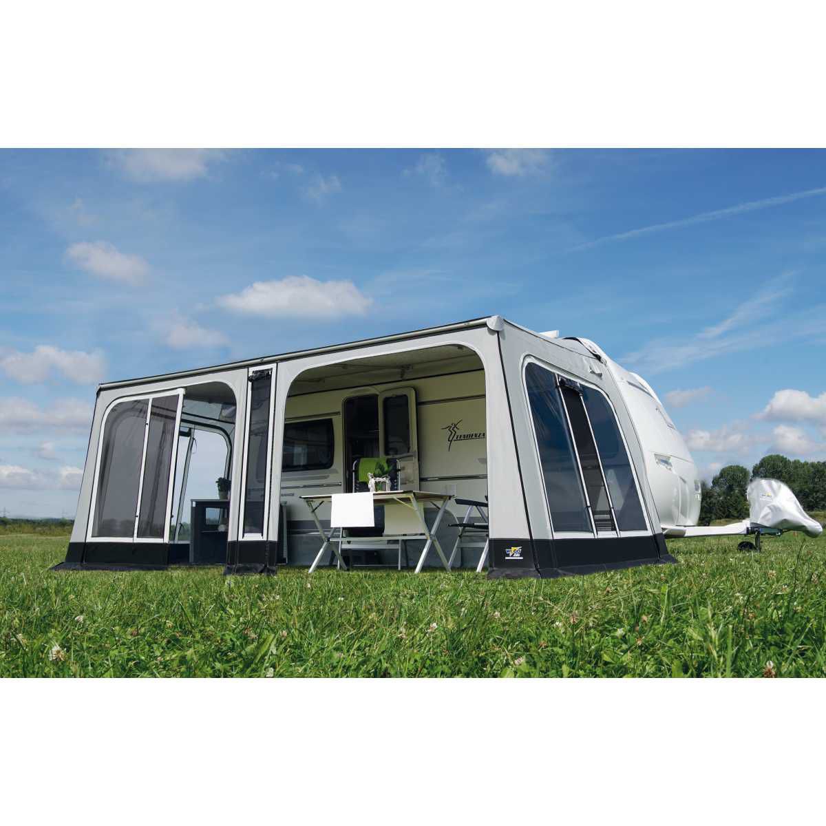WIGO Markisenzelt ROLLI PLUS Panoramic Groesse 14 Umlaufmass 1156 - 1191 cm Auszug 250 cm - 2561