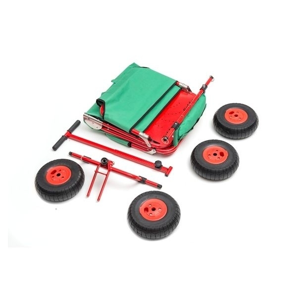 ECKLA Bollerwagen EcklaTrak Express faltbar rot-mint Limited Edition Luftreifen 75303