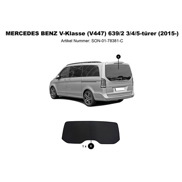 Sonniboy ClimAir Sonnenschutz Mercedes V-Klasse V447 TYP 639-2- 3-4-5-DOOR Bj. 2015-