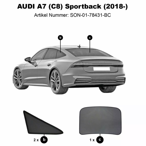 Sonniboy ClimAir Sonnenschutz Audi A7 -C8- Sportback 4-tuerer 2018-