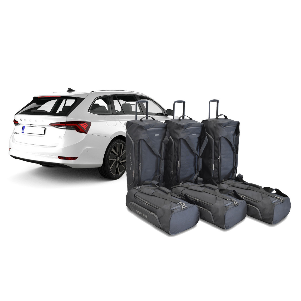Car Bags Pro-Line S51901SP Skoda Octavia Kombi Bj- 20- Reisetaschen Set- Auf Ihr Auto massgeschneidert- Das Original