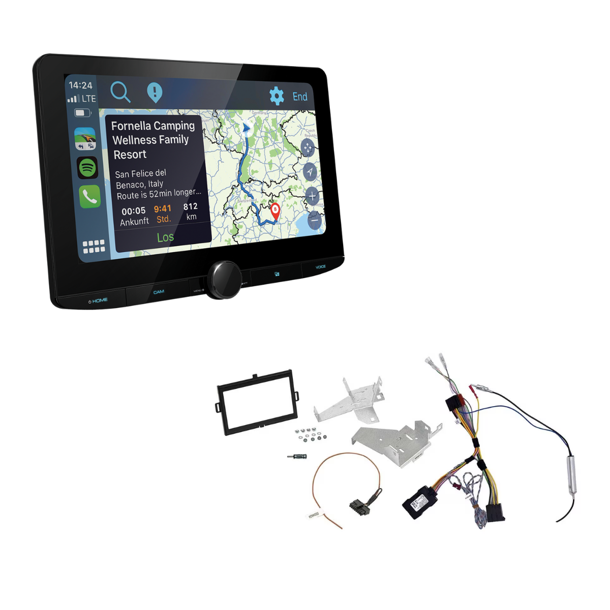 KENWOOD DMX9724XDS inkl- Installations-Kit mit LFB fuer MB Sprinter ab Bj. 2019