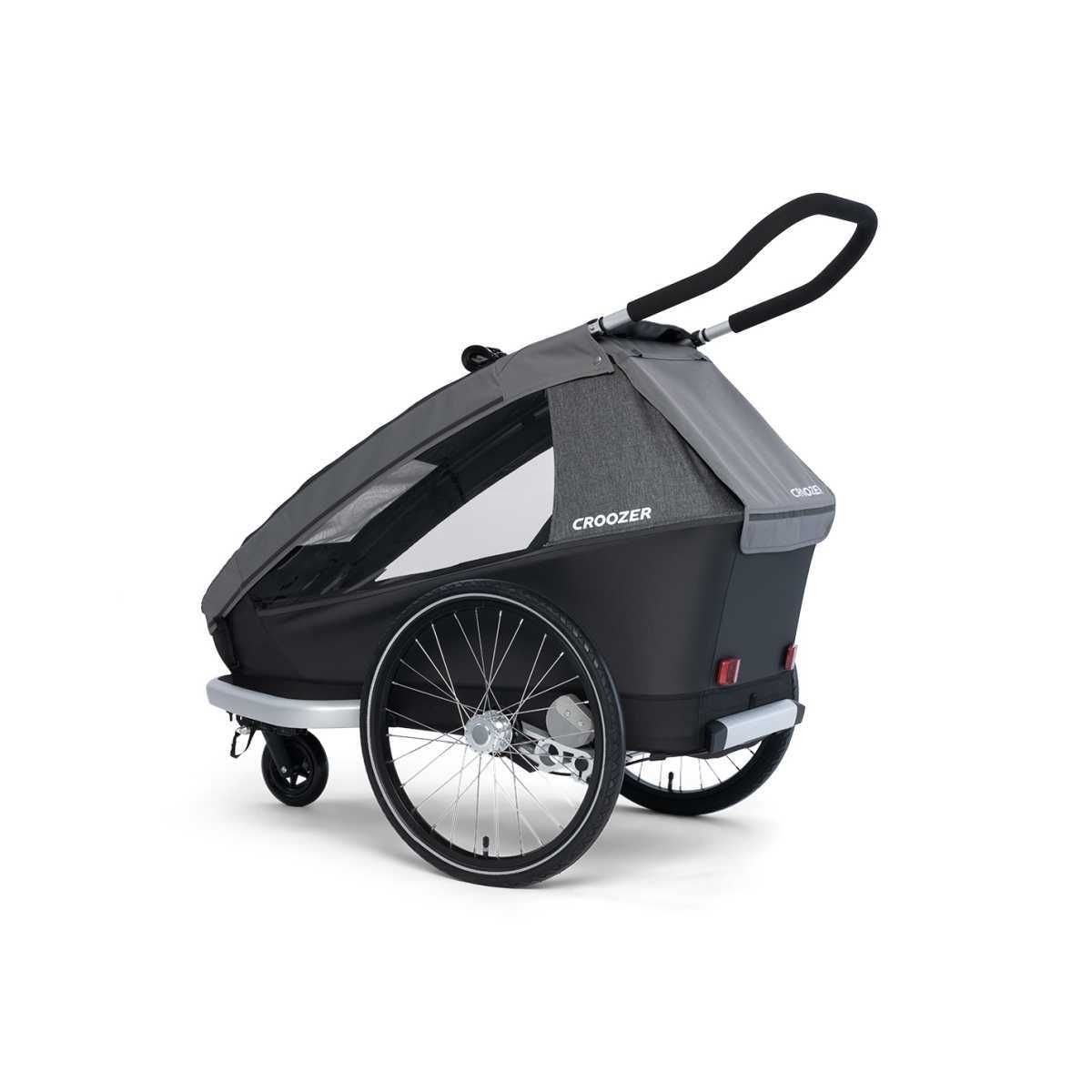 CROOZER Kinderfahrradanhaenger Kid Keeke 1 3in1-Set Mountain Gray - 121600923