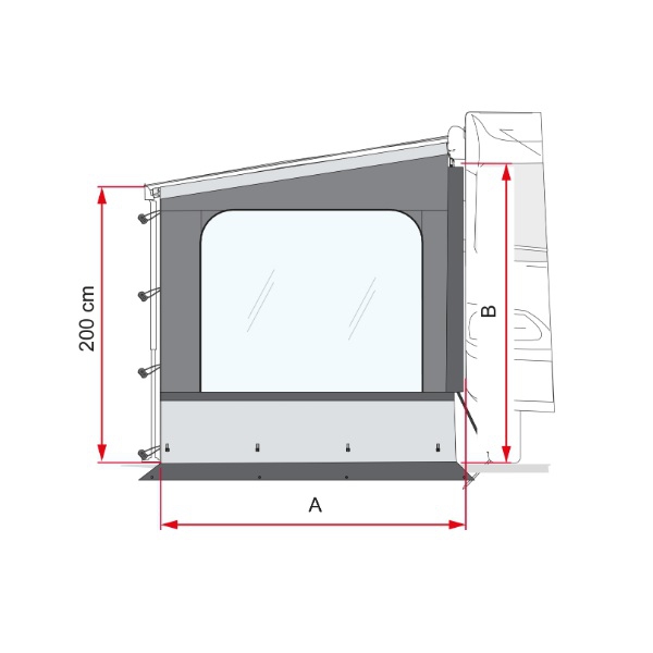 Seitenwand FIAMMA Side W Pro F35 Van