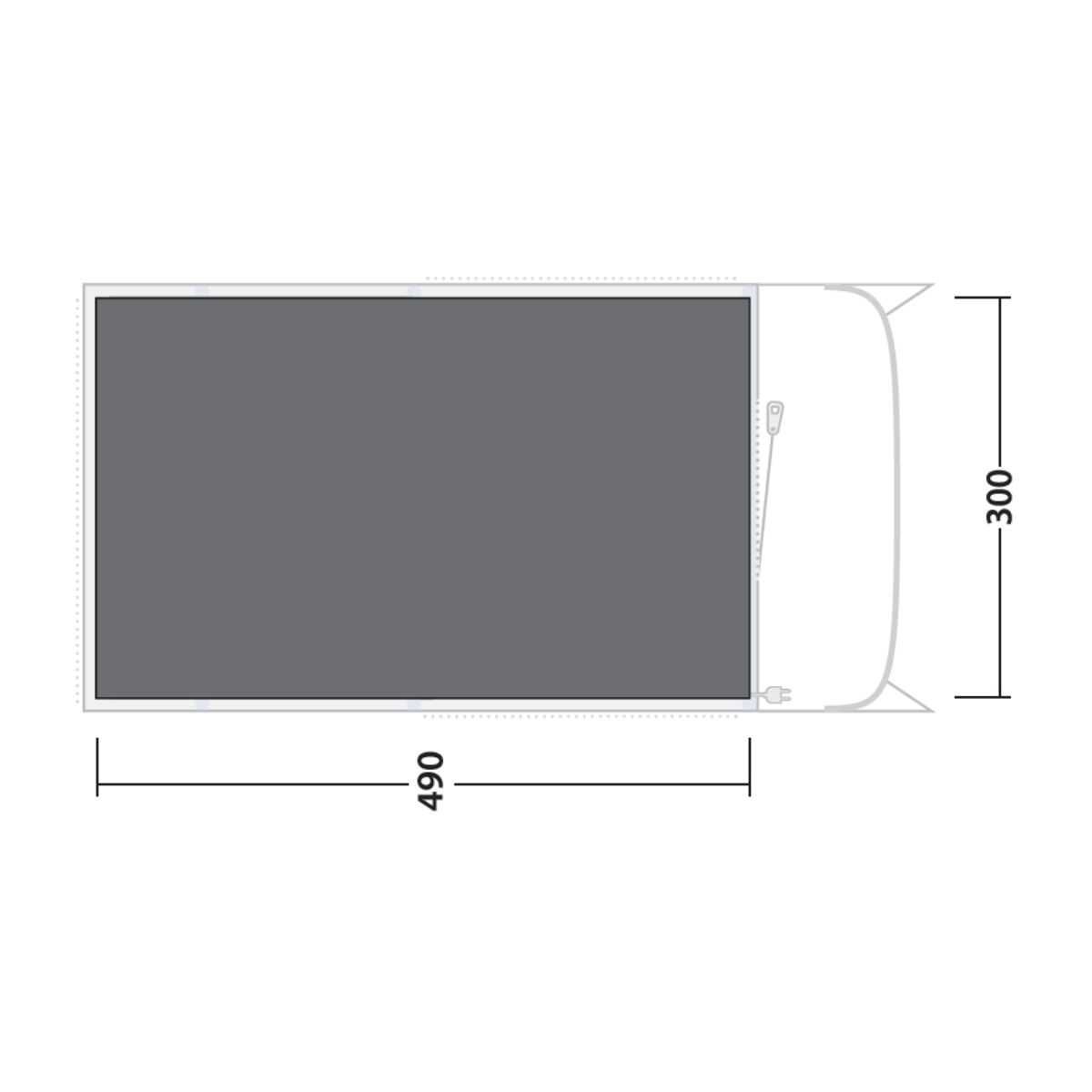 Outwell Zeltunterlage fuer Familienzelt Florida 5 Air - 171153