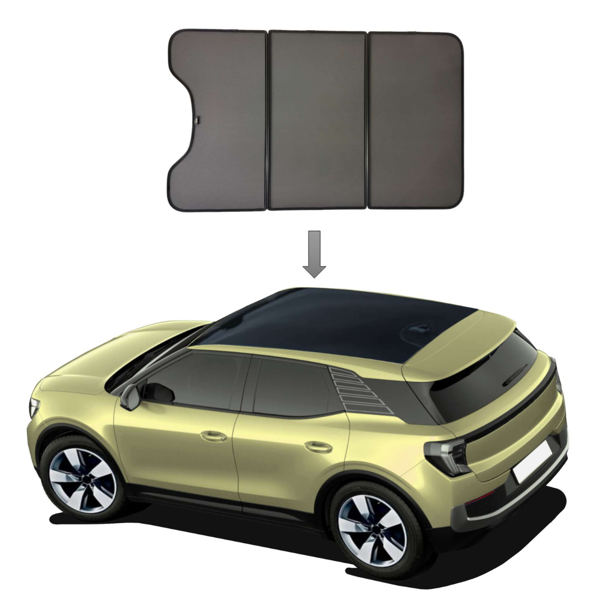 WINDESA SunClip Sonnenschutz & Sichtschutz Ford Explorer EV Panoramdach ab Bj. 2024 Set PD WINDESA SunClip Sonnenschutz - Sichtschutz Ford Explorer EV Panoramdach ab Bj. 2024 Set PD - sun-10376pd