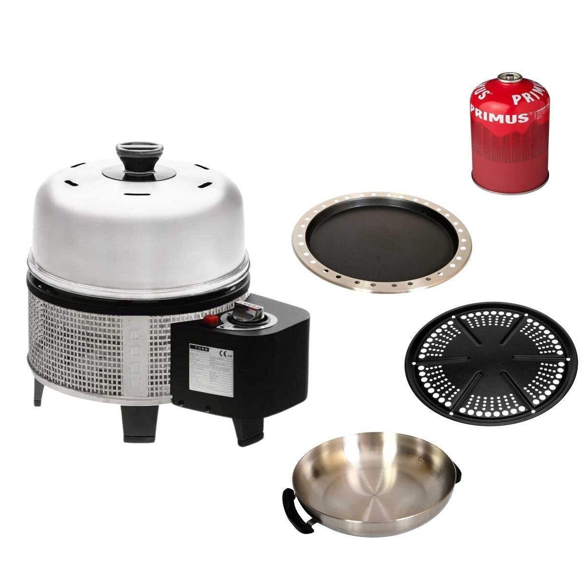 COBB Gas Deluxe 2.0 und Griddle Premier - und Pfanne und Wok und Grillplatte und Gaskartusche