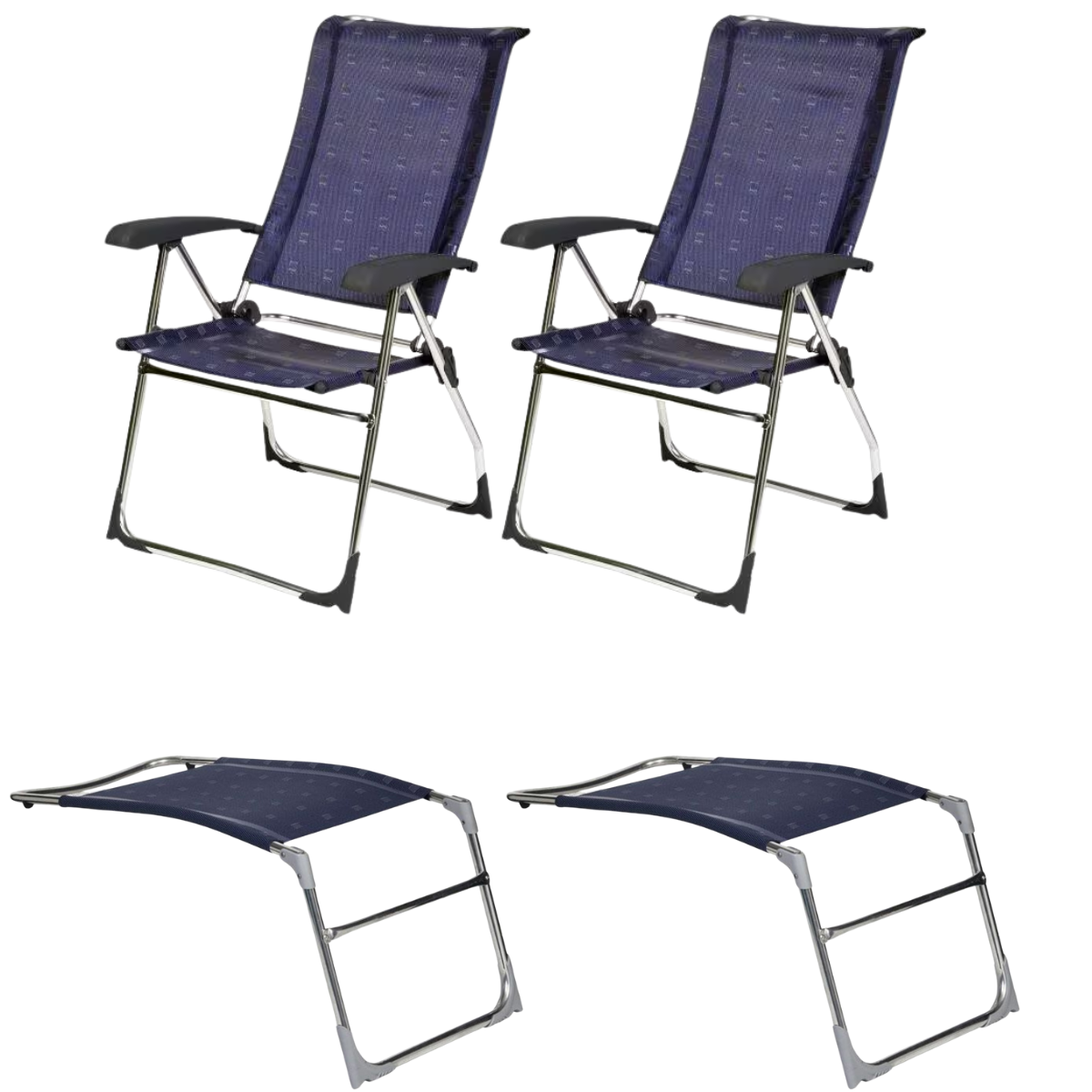 DUKDALF Stuhl Aspen blau - Beinauflagen 2er-Set - 42-01-4611-0 42-08-4611.0