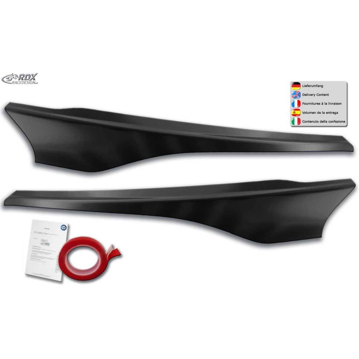 RDX Racedesign Scheinwerferblenden fuer FORD Transit Custom - Tourneo Custom -2018-2023- Boeser Blick - RDSB157