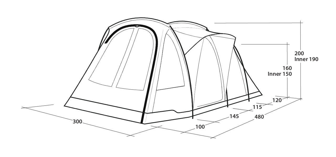 Outwell Familienzelt Blackwood 5 - 111427