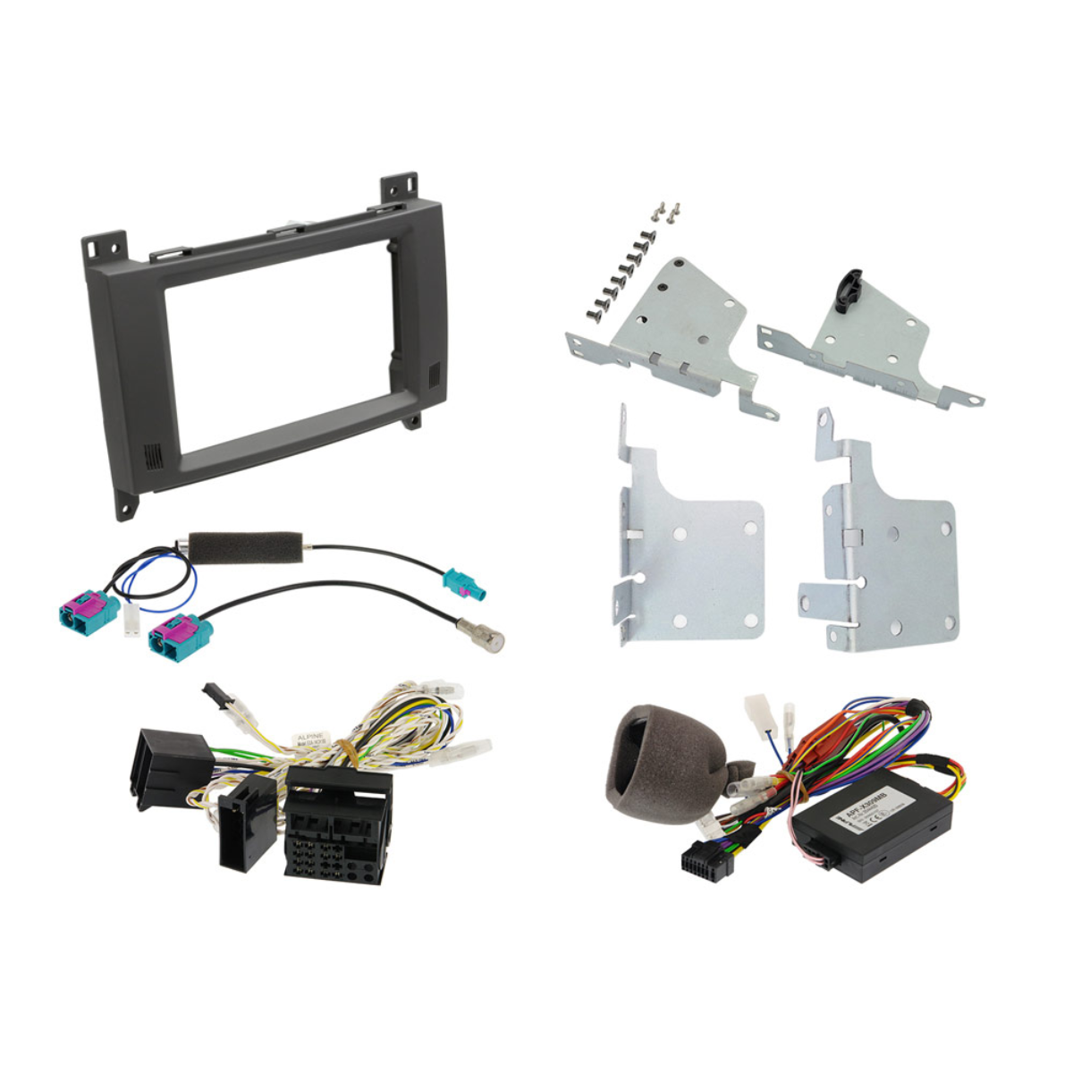 ALPINE 2-DIN Einbaukit MB Sprinter Bj- 2006-2018 - MB Vito-Viano Bj. 2006-2014 KIT-702MB - KIT-702MB