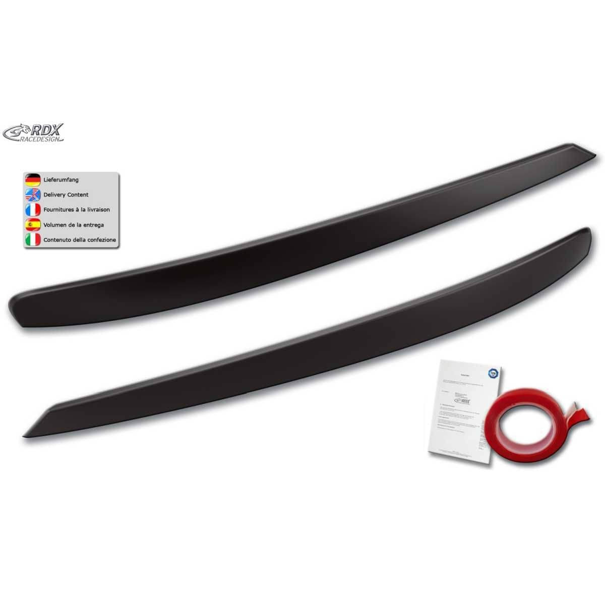 RDX Racedesign Scheinwerferblenden Boeser Blick fuer VW Sharan 7N - SEAT Alhambra 7N Bj. 2010-2022 - RDSB211