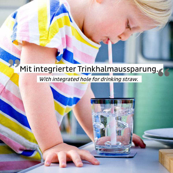 SILWY Deckel fuer Magnet Trinkbecher mit Trinkhalmoeffnung D000-0800-2