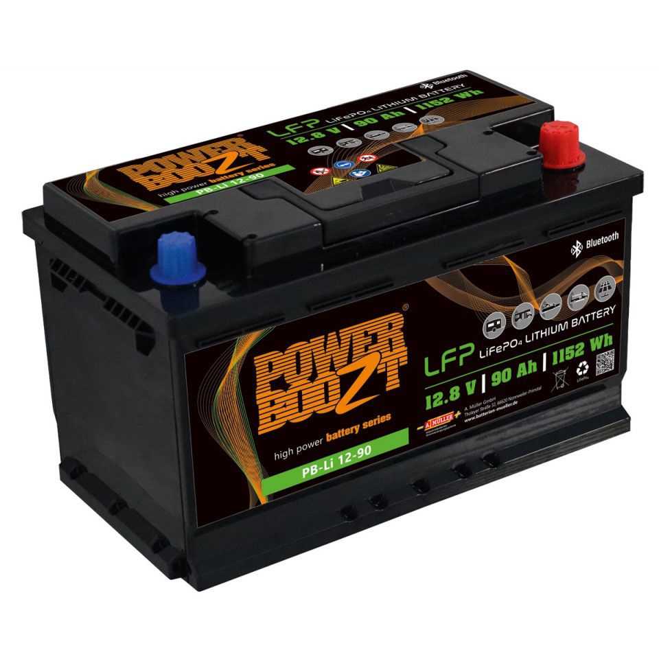 POWERBOOZT PB-Li 12-90 Lithium Batterie 