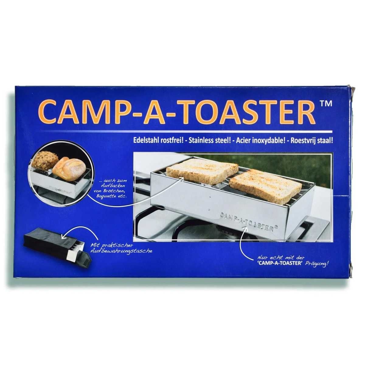 PEGGY PEG Camp A Toaster Edelstahl Camping Toaster fuer Gaskocher - 11101