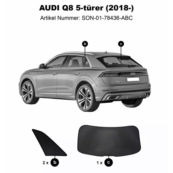 Sonniboy ClimAir Sonnenschutz Audi Q8 2018-