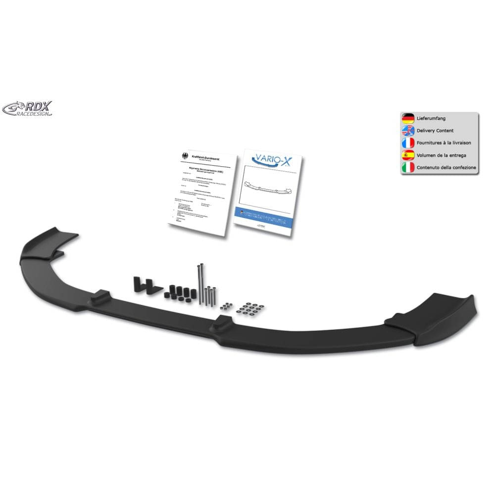 RDX Frontspoiler Frontlippe VARIO-X fuer FORD Transit MK7 ab Bj. 2014 - RDFAVX30784