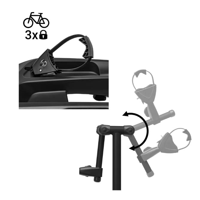 MFT compact 2e-1 4200 Fahrradtraeger 2er faltbar erweiterbar inkl. Tasche Modell 2025 420021