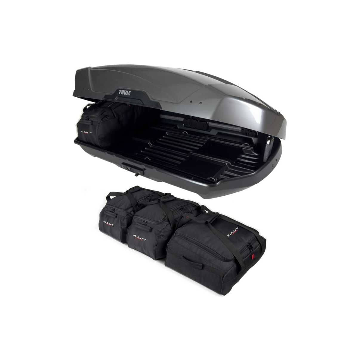 KJUST Dachboxen Taschen Set fuer Dachbox THULE MOTION XT M 4er-Set - 13148