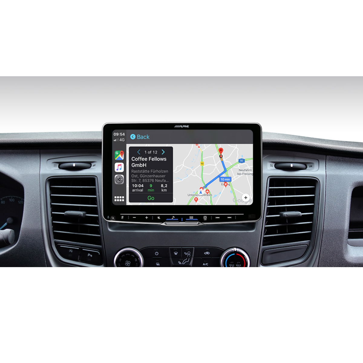 ALPINE HALO 9 Digital-Media-Station iLX-F905D inkl- Einbaukit fuer Iveco Daily VII ab Bj. 2019 - iLX-F905D KIT-6IDVII