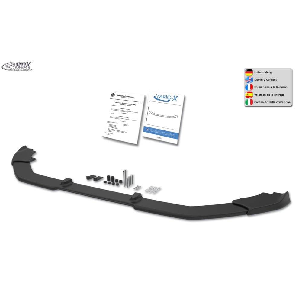 RDX Frontspoiler Frontlippe VARIO-X fuer FIAT Ducato-CITROEN Jumper-PEUGEOT Boxer ab Bj. 2024 - RDFAVX30268