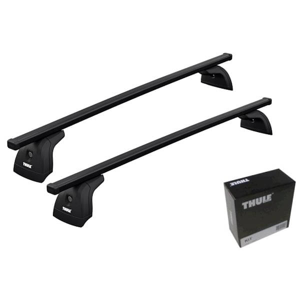Dachträger Fiat Qubo 4-T MPV 08- Fixpkt. THULE Stahl Thule Dachtraeger fuer FIAT Qubo 4-Tuerer MPV 2008→ Fixpunkte- Kompletter THULE Dachtraeger mit SquareBar Stahl Vierkantprofilen