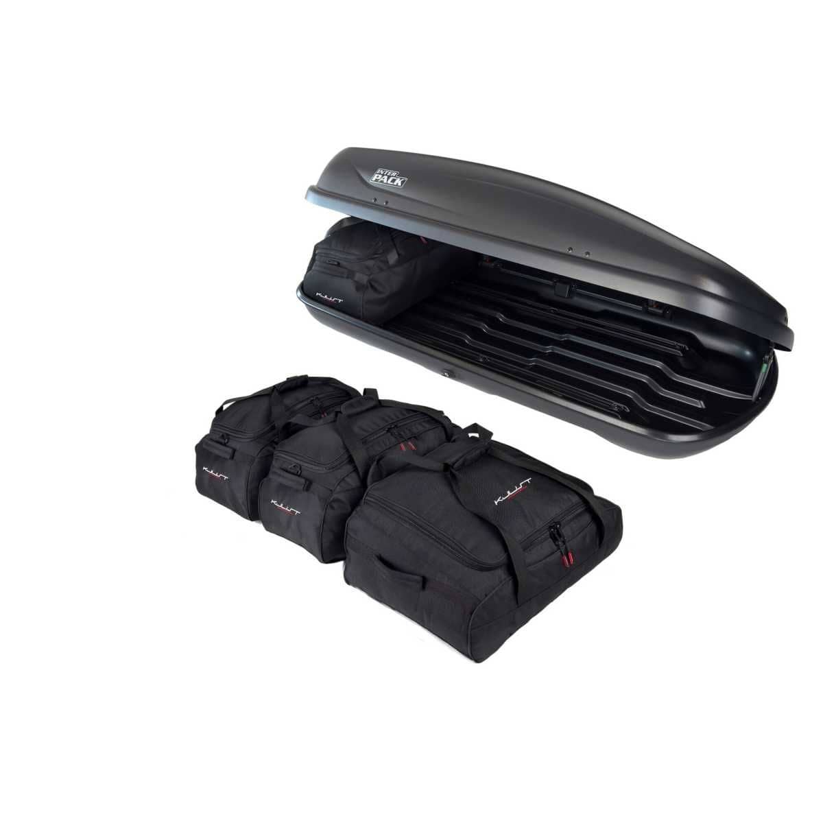 KJUST Dachboxen Taschen Set fuer Dachbox INTERPACK TRAXER 5.6 4er-Set - 13111