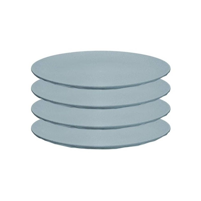 KOZIOL Essteller CLUB nature flower blue ø 26 cm 4er-Set KOZIOL Essteller CLUB nature flower blue ø 26 cm 4er-Set - 5005716