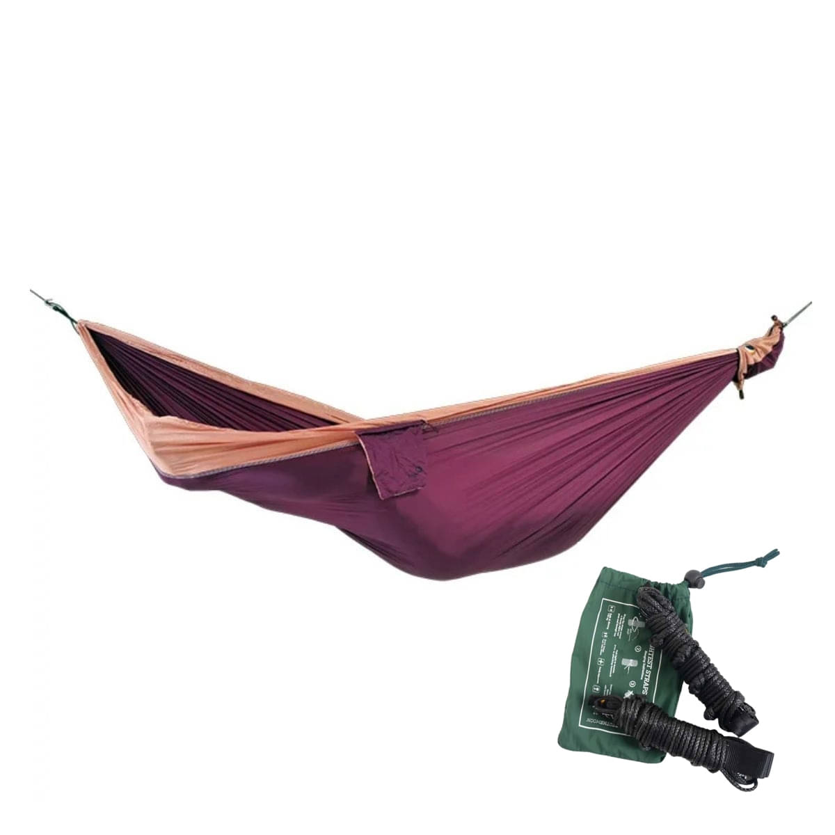 TICKET TO THE MOON Original Hammock Hängematte Plum / Peach inkl. Lightest Straps TICKET TO THE MOON Original Hammock Haengematte Plum - Peach inkl. Lightest Straps - TMO7876 TMLSTRAP