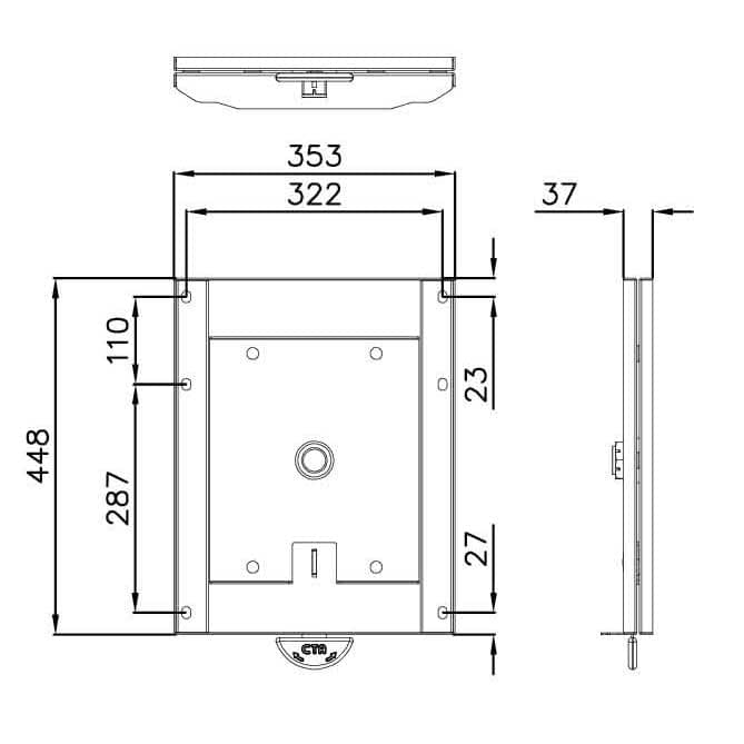 CTA Drehkonsolen-Set Iveco Daily fuer Schwingsitze ab Bj. 2006 Fahrer- und Beifahrerseite - 9PG0116200V01
