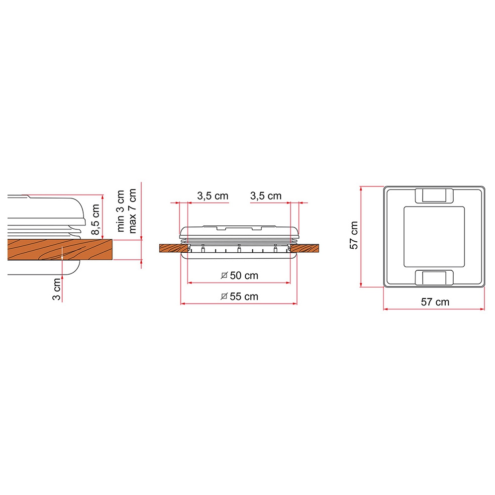 Dachhaube FIAMMA Vent 50 crystal