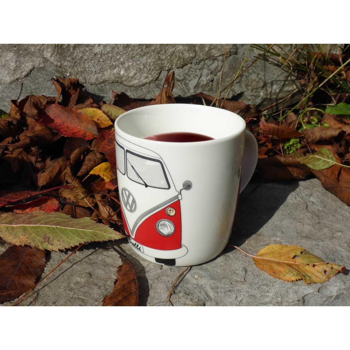 VW Collection VW T1 Bulli Bus Kaffeetasse rot-weiss - BUTA01