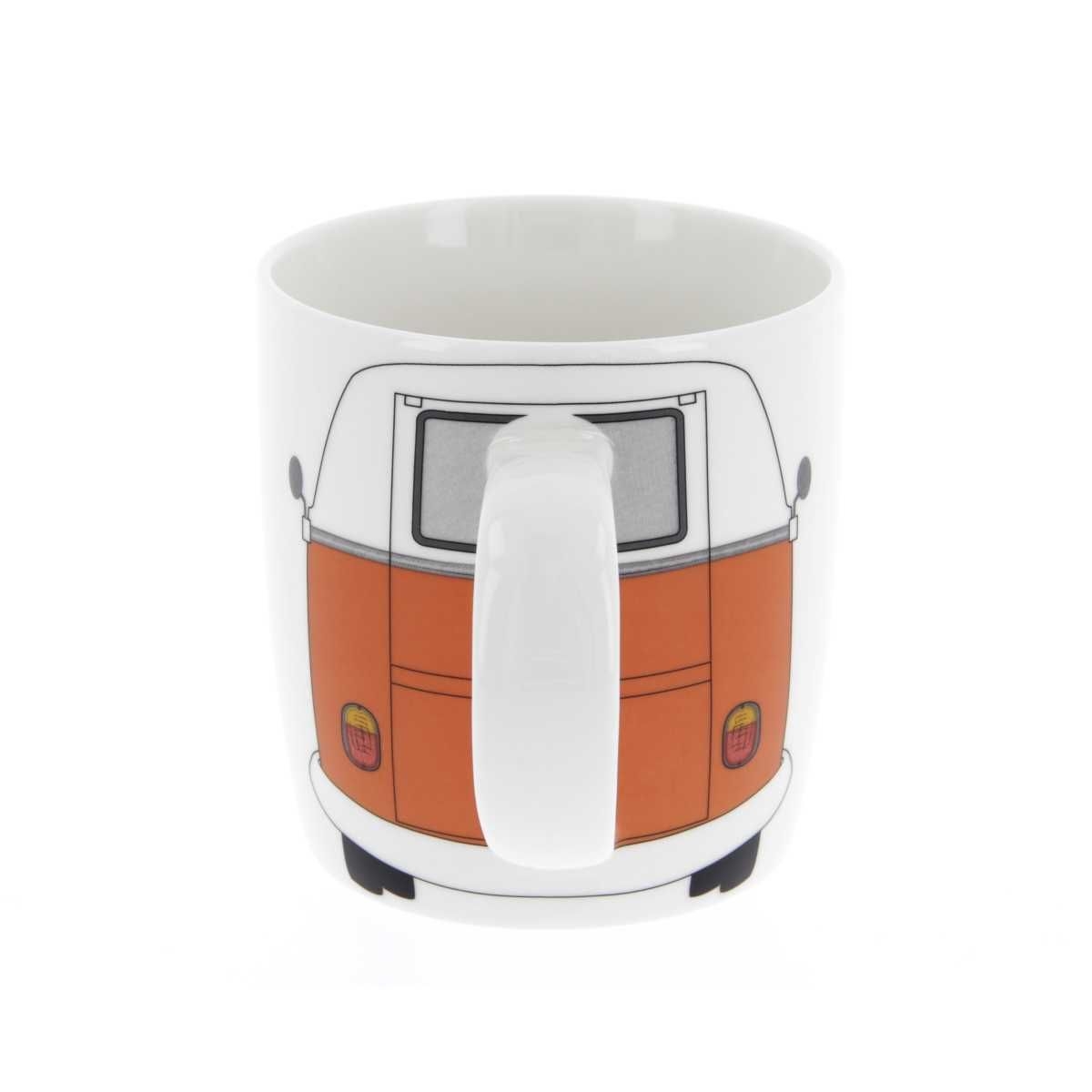 VW Collection VW T1 Bulli Bus Kaffeetasse orange-weiss - BUTA08