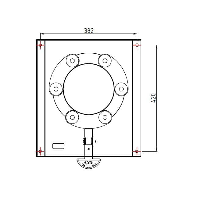 CTA Drehkonsole Renault Master ab 2011 und Opel Movano 2010-2021 mit elektr- Handbremse CTA Art-Nr. 9PG0060000V01