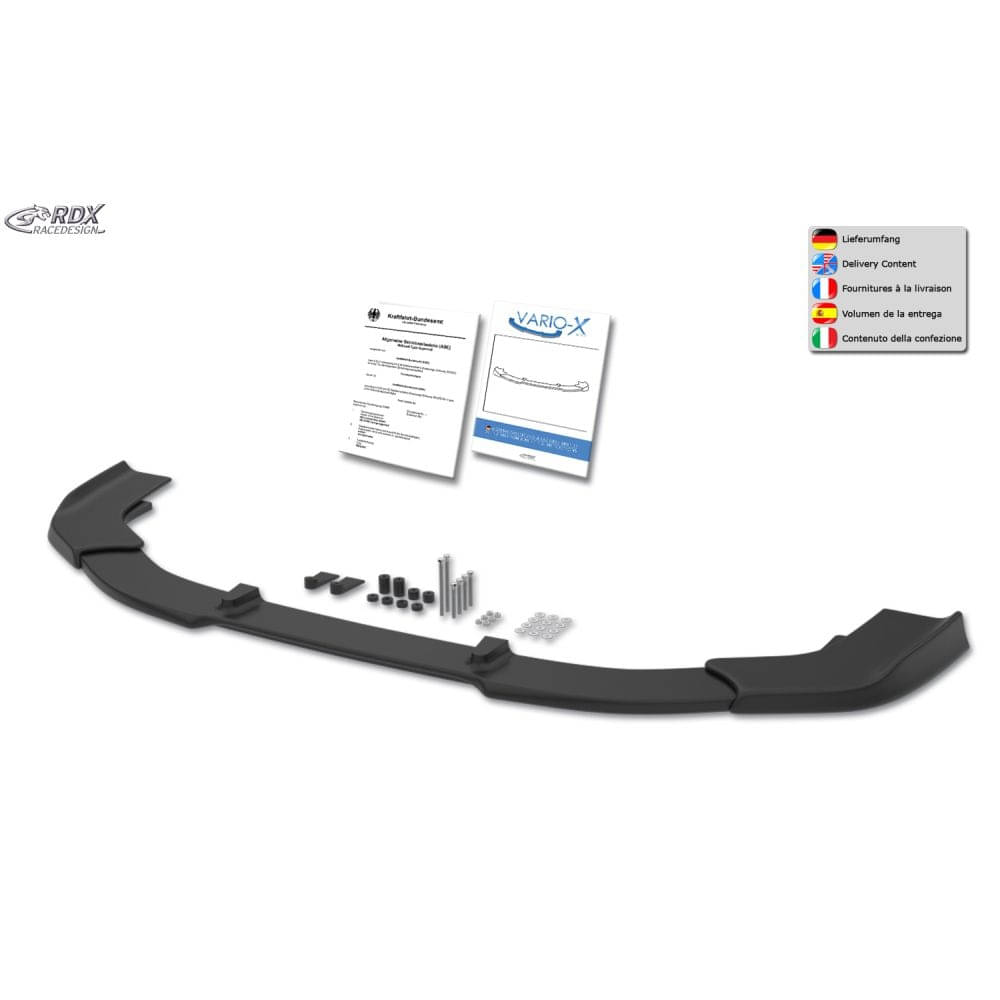 RDX Frontspoiler Frontlippe VARIO-X fuer FORD Transit-Tourneo Connect Active SK-SKN ab Bj. 2022 - RDFAVX30282