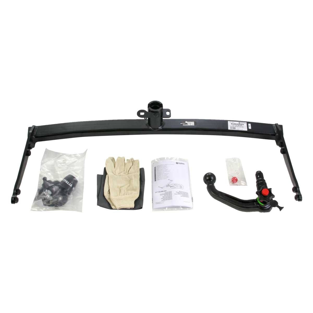 WESTFALIA Abnehmbare Anhaengerkupplung fuer VW Golf 7 Limo -BJ 06-14-06-20- T-Roc -07-17- Audi A3 -06-14-06-16- Q2 -11-16- Skoda Octavia 3- Seat Leon 3 -06-14-01-20- - im Set mit 13-pol. fahrzeugspezifischem Elektrosatz - 305409900113